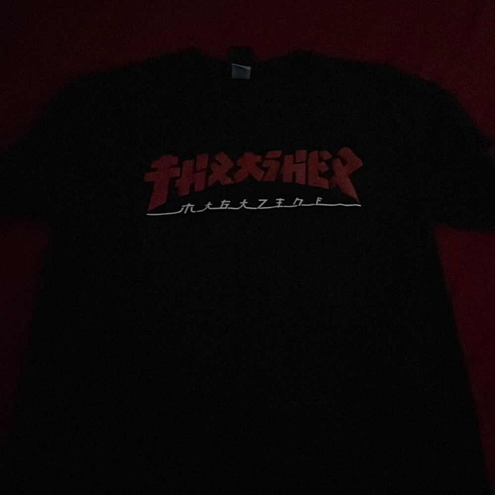 Thrasher shirt red and black medium mens